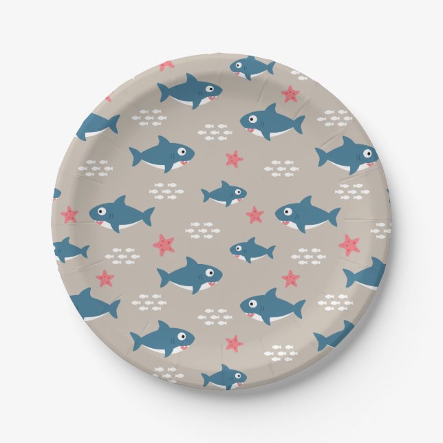 Shark Paper Plate (Front)