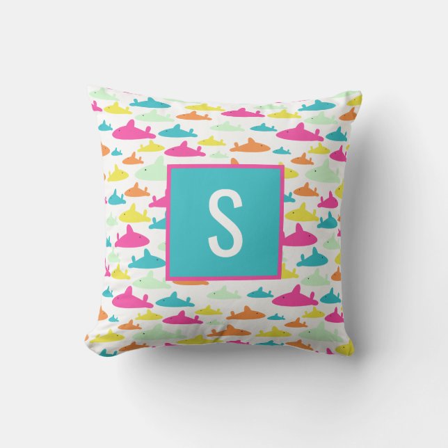 Shark Pattern Cushion (Front)