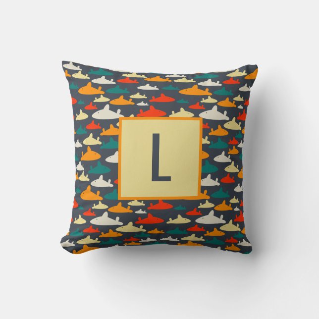 Shark Pattern Cushion (Front)