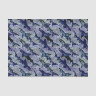 Shark Pattern in Purple and Blue Tissue Paper