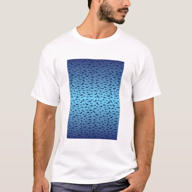 Shark PAttern T-Shirt (Front)