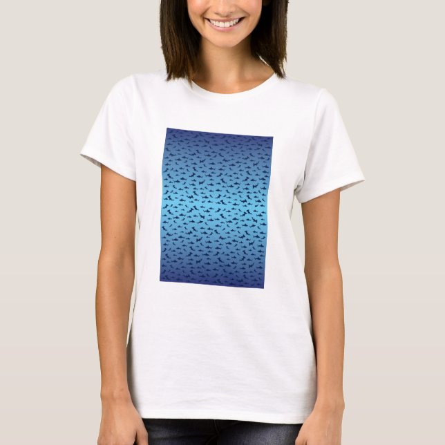 Shark PAttern T-Shirt (Front)