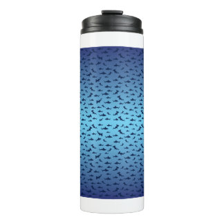 Shark PAttern Thermal Tumbler