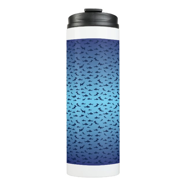 Shark PAttern Thermal Tumbler (Front)