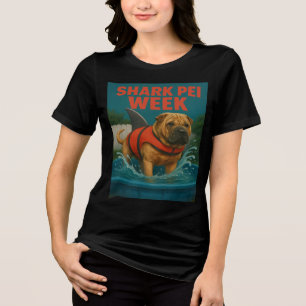 Shark Pei Week: Backyard Terror Tri-Blend Shirt