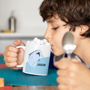 Shark Personalised Boy Name Mug
