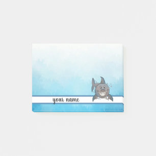 shark, personalized post-it notes