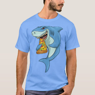 Shark Pizza Shark Eating Pizza Shark And Pizza T-Shirt