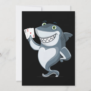 Shark Poker Player  - Funny Poker Gift Thank You Card