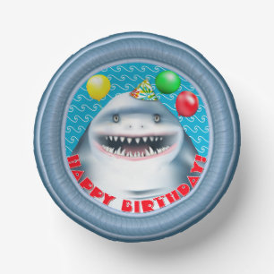 Shark Porthole Birthday Party Paper Plate