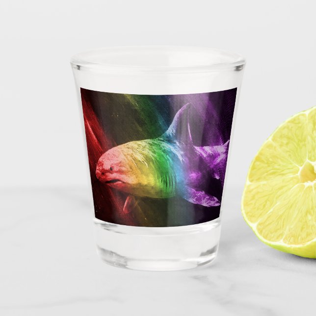Shark Pride Shot Glass (Front)