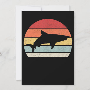 Shark Retro Vintage Gifts Holiday Card