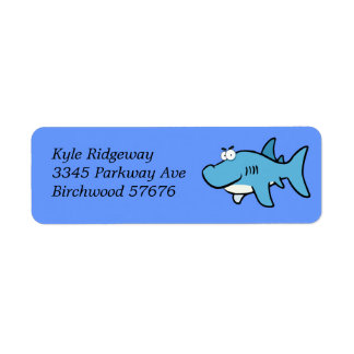 Shark Return Address Label