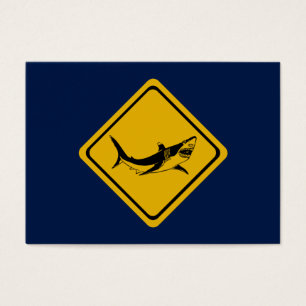 shark road sign