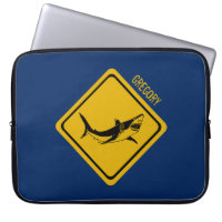 shark road sign
