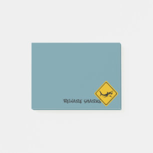shark road sign - Post-It-Notes pad Post-it Notes