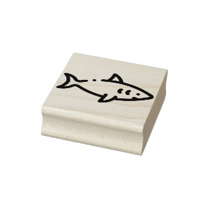 Shark Rubber Stamp