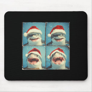 Shark Santa Ocean Animal Photography Christmas Sha Mouse Mat