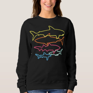 Shark Saying Just Girl Shark Lovers Design Sweatshirt