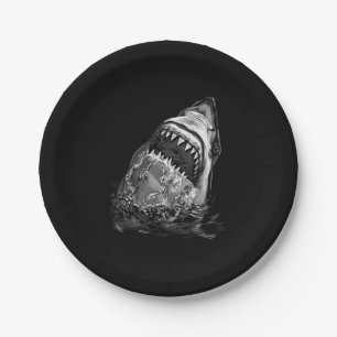 Shark Scary Shark Paper Plate