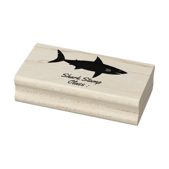 Shark School Class Rubber Stamp (Stamp)