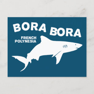 Shark Scuba Diving In Bora Bora Postcard