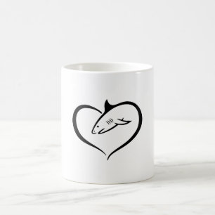 Shark Sharks Fin Fish Sea Ocean Cool Funny Gift Coffee Mug