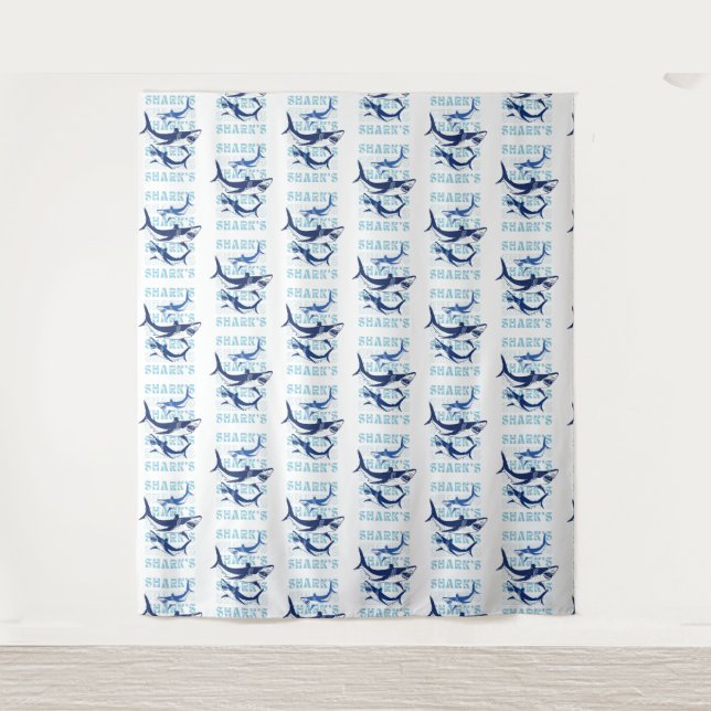 SHARK , SHARKS, SHARKS, STYLE TAPESTRY (Front)