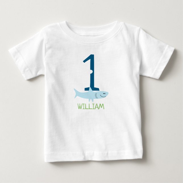 Shark Shirt | First Birthday (Front)