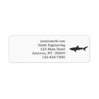 Shark silhouette - Choose background colour