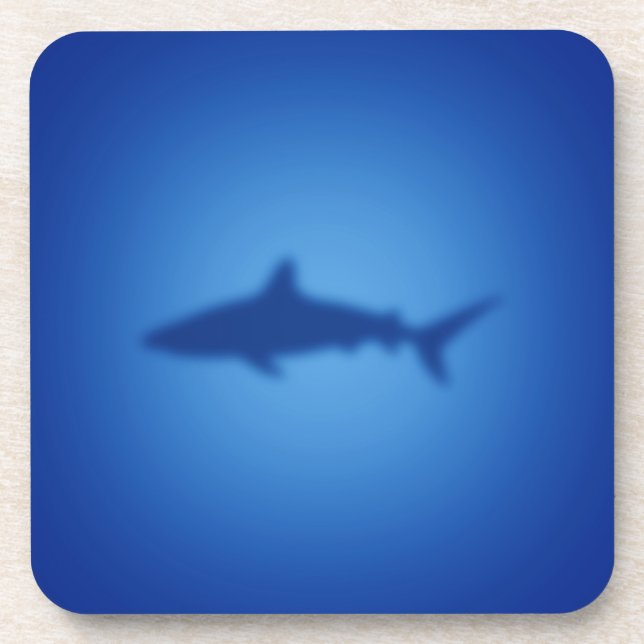 Shark silhouette coaster (Front)