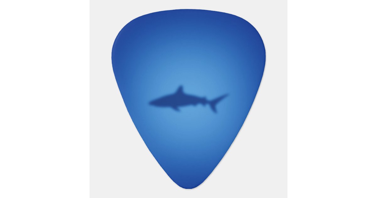 Download Shark silhouette guitar pick | Zazzle.co.uk