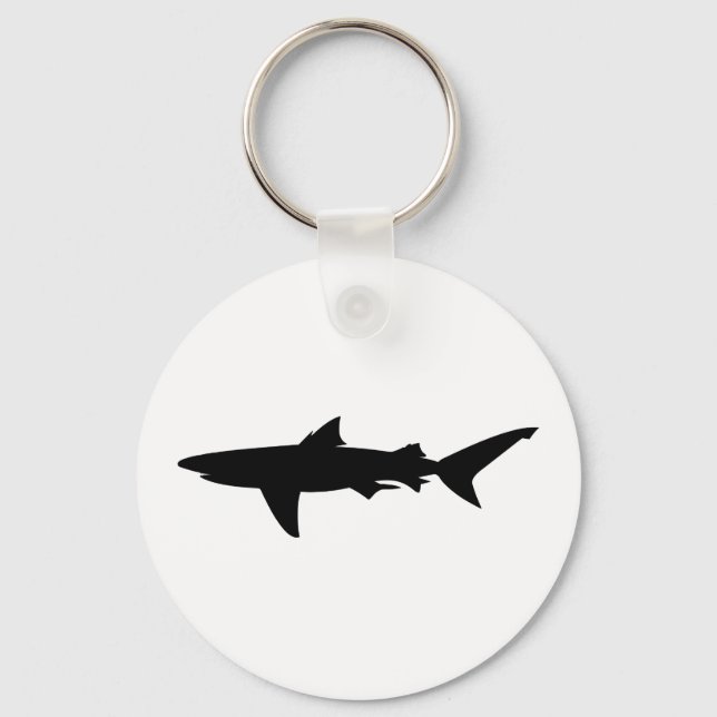 Shark silhouette key ring (Front)