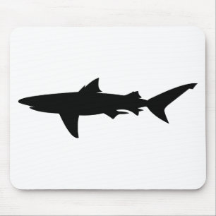 Shark silhouette mouse mat