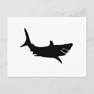 Shark Silhouette Postcard