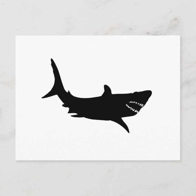 Shark Silhouette Postcard (Front)