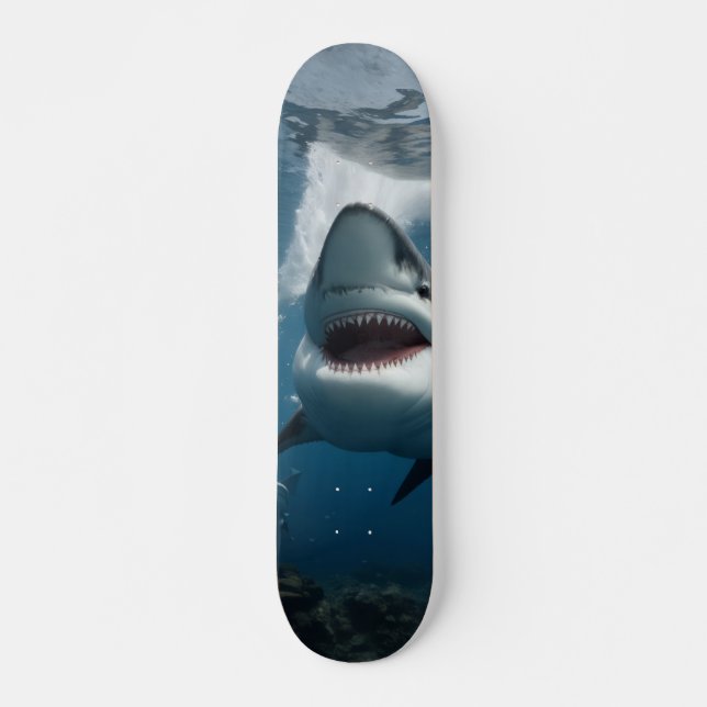 Shark Skateboard in the Blue Sea (Front)