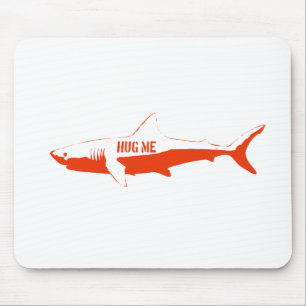 Shark, so hug me! mouse mat