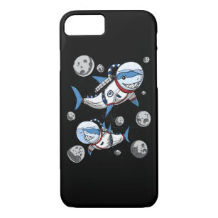 Shark Space Astronaut Cosmic Galaxy Case-Mate iPhone Case