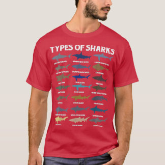Shark Species Biology Different Types Of Sharks Ts T-Shirt