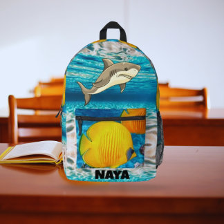 Shark Splash Explorer Printed Backpack