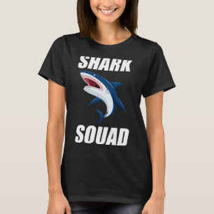 Shark Squad Cool Zoo Aquarium Lover Beach Trip T-Shirt