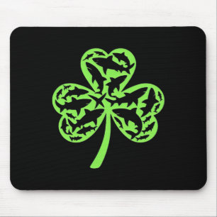 Shark St Patricks Day Boys Kids St Pats Sharks  Mouse Mat