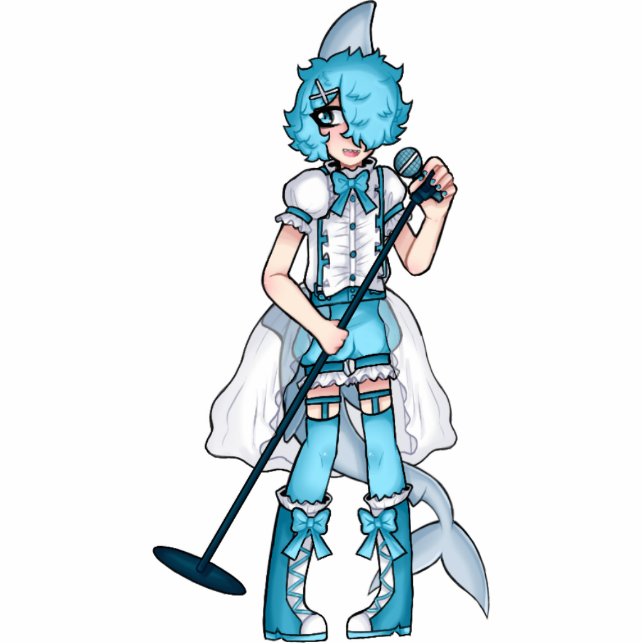 shark standee! standing photo sculpture (Front)