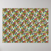 SHARK STEREOGRAM 16" x 12", Semi-Gloss, No Frame
