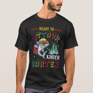 Shark Student Back To School Ready To Attack Kinde T-Shirt