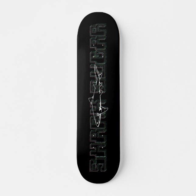 Shark Sugar Neon Skate Skateboard (Front)