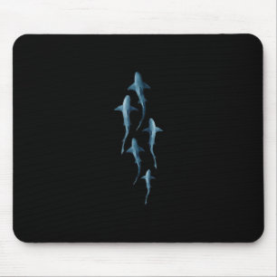 Shark - Swimming Sharks Cute Funny Gift Mouse Mat