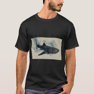 Shark swims through blue water T-Shirt