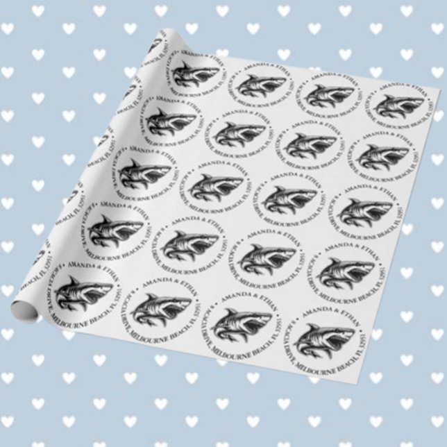 Shark-tastic Wrapping Paper! Paper (Make every gift special with Shark-tastic Wrapping Paper! )